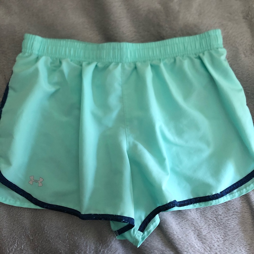 Small teal under armour shorts